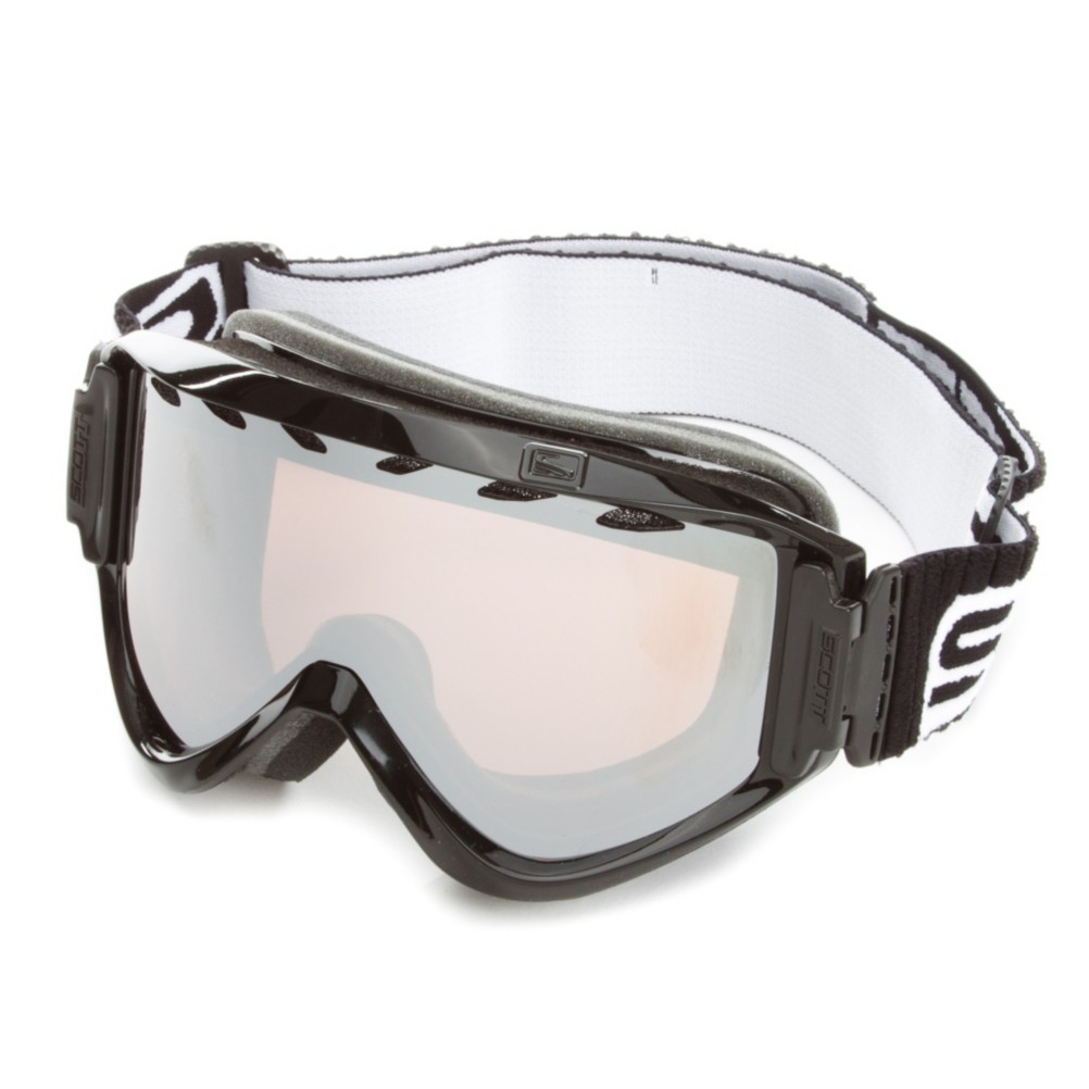 Scott Motive Goggles, Gloss Black Chrome-Light Amplifier, medium