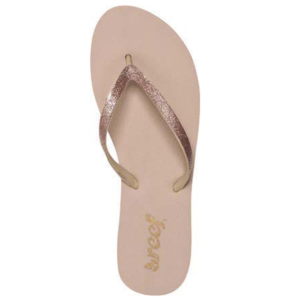 Reef Stargazer Womens Flip Flops, Rose Gold, swatch