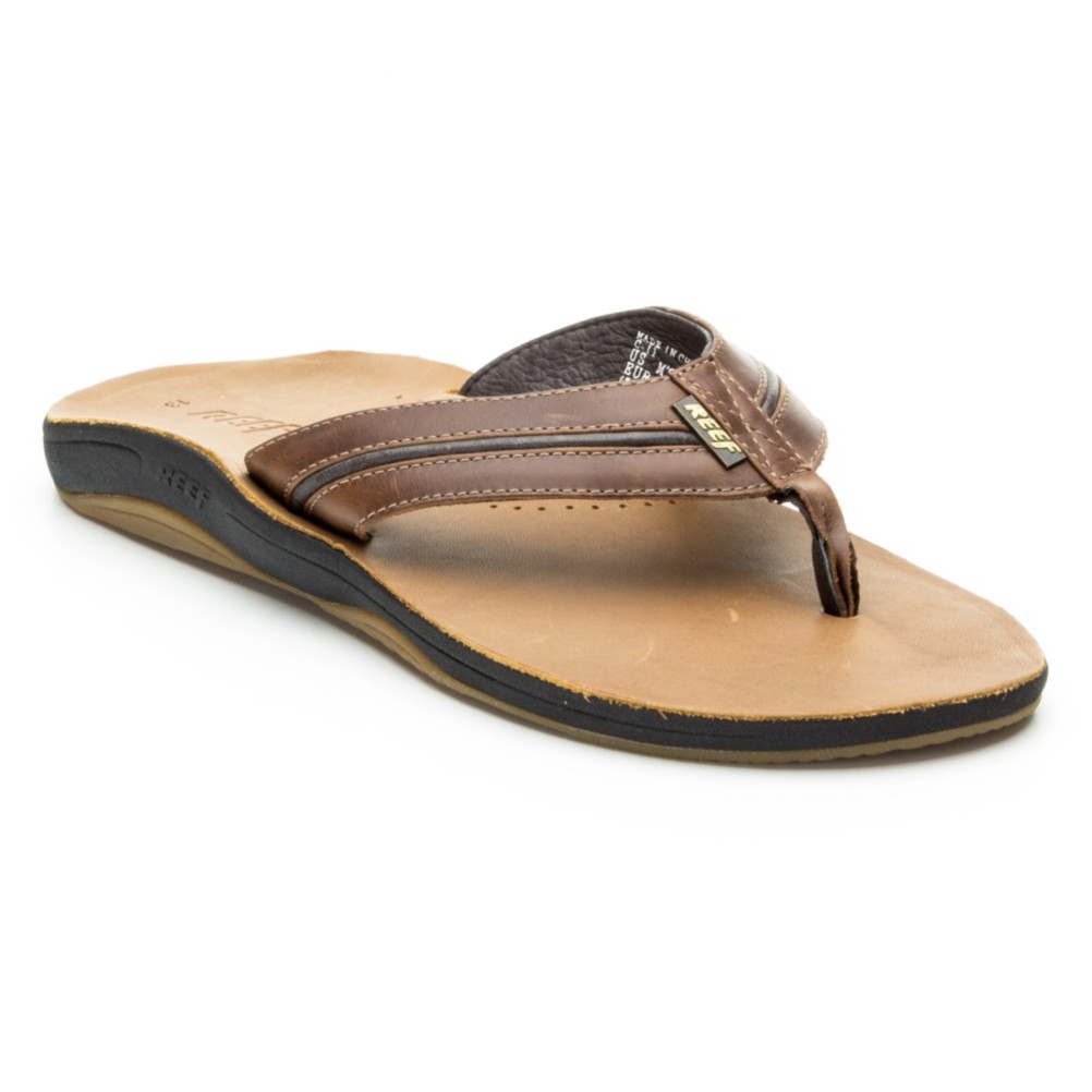Reef Playa Cervesa Mens Flip Flops, Brown-Gum, medium