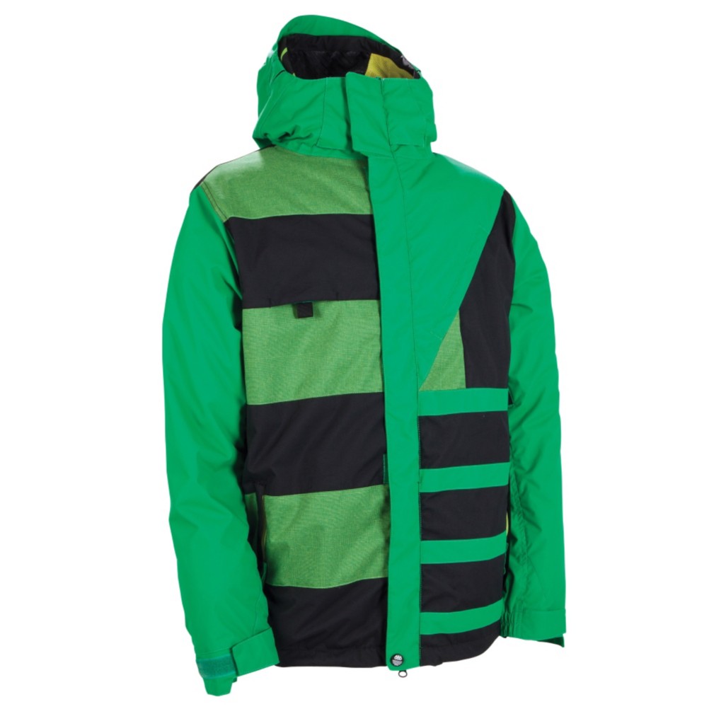 686 Reserved Havoc Mens Insulated Snowboard Jacket, Kelly Colorblock, medium