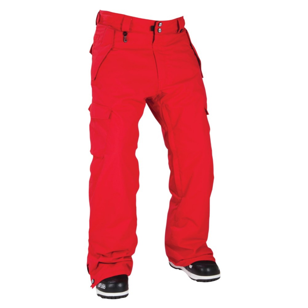 686 Mannual Infinity Insulated Mens Snowboard Pants, Red, swatch