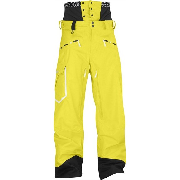 Salomon Sideways II Mens Ski Pants, Corona Yellow, medium
