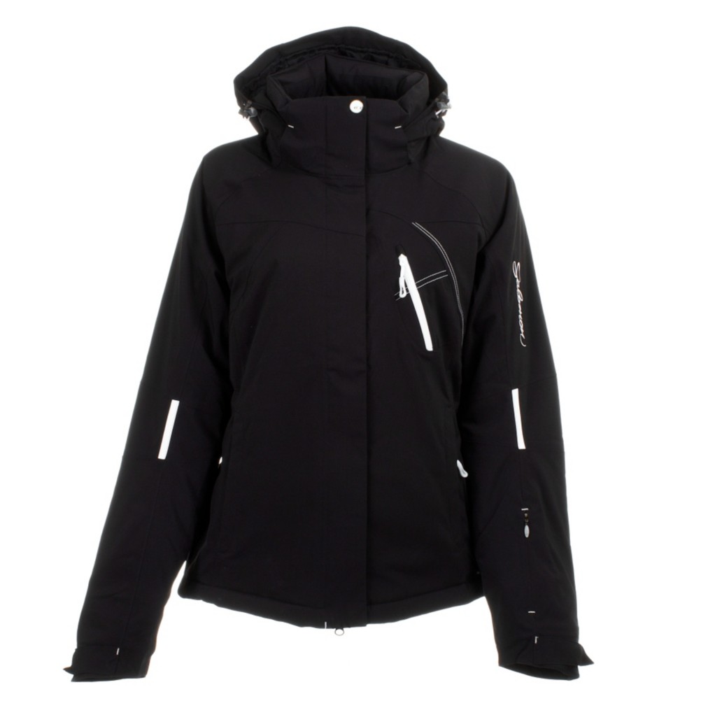 Salomon Supernova II Womens Insulated Ski Jacket, Black-Black, medium