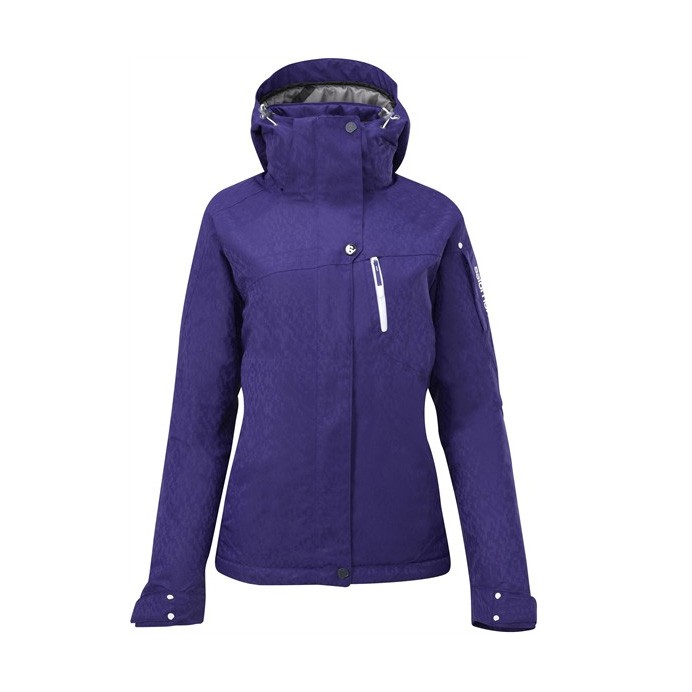 Salomon Exposure II Womens Insulated Ski Jacket 2012, Eggplant, swatch