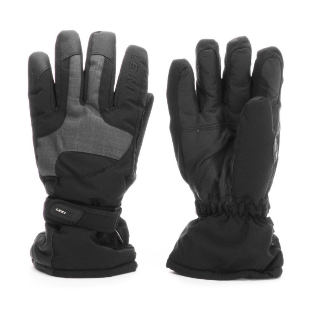 Leki Granit S Gloves, Black-Grey, swatch