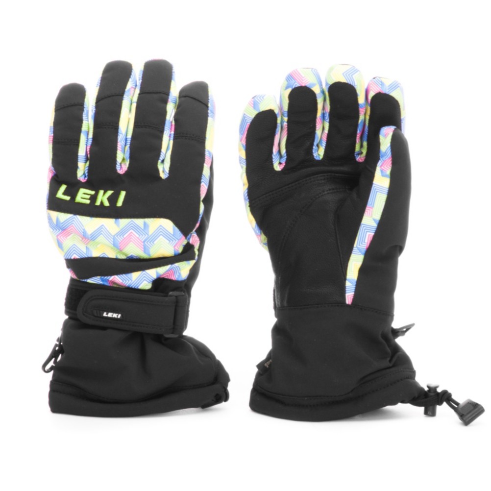 Leki Freeski Pro Girls Gloves, Black, swatch