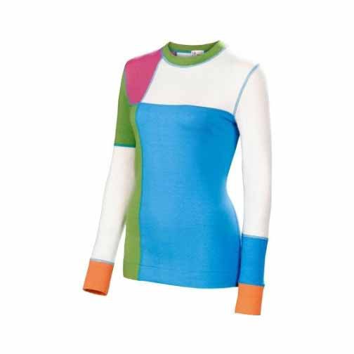 Neve Designs Color Block Crew Neck Womens Sweater, Vivid Green, swatch