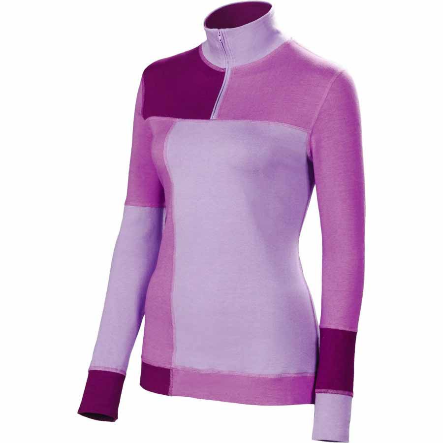 Neve Designs Color Block Zip Neck Womens Sweater, Gem, medium