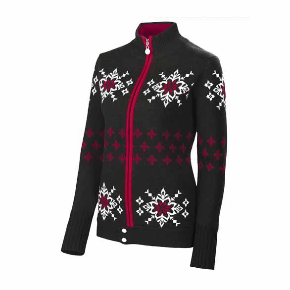 Neve Designs Lisa Full Zip Jacket Womens Sweater, Black, medium