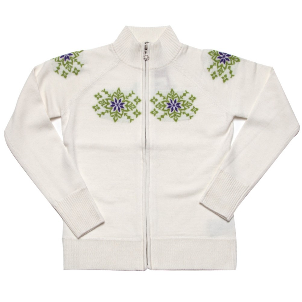Neve Designs Nicola Full Zip Jacket Womens Sweater, Snow, swatch