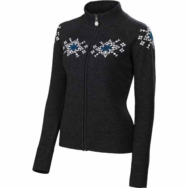 Neve Designs Nicola Full Zip Jacket Womens Sweater, Charcoal, medium