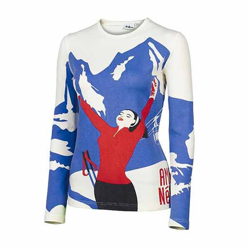 Neve Designs Amo Crew Neck Womens Long Underwear Top, , medium