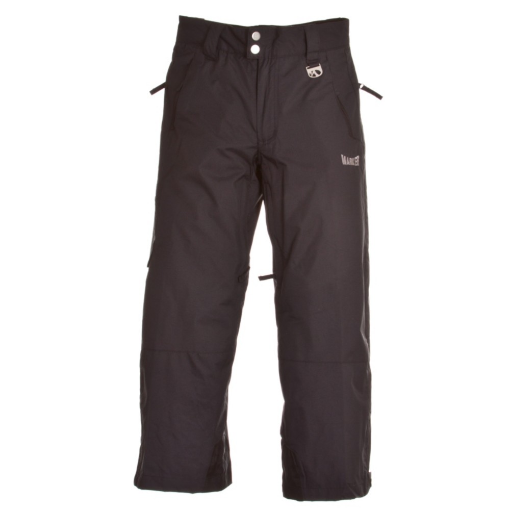Marker Pop Cargo Kids Ski Pants, Black, medium