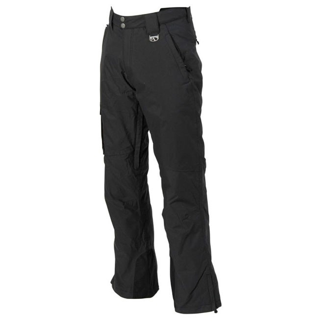 Marker Pop Cargo Shell Mens Ski Pants, Black, medium