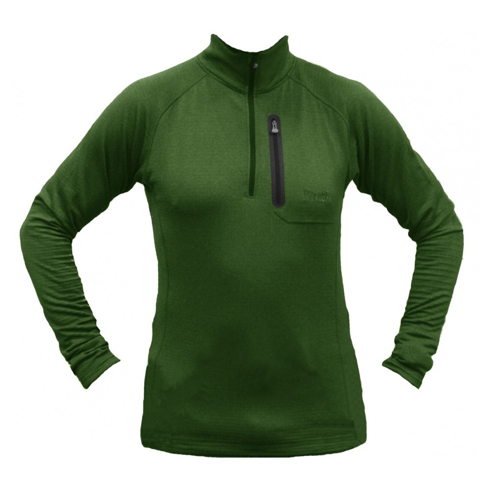 Marker Grid Waffle Zip T Mens Mid Layer, Spruce, swatch
