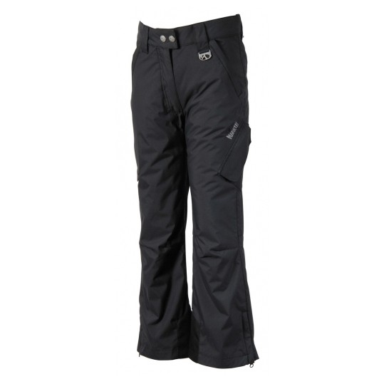 Marker Pop Regular Rise Girls Ski Pants, Black, medium