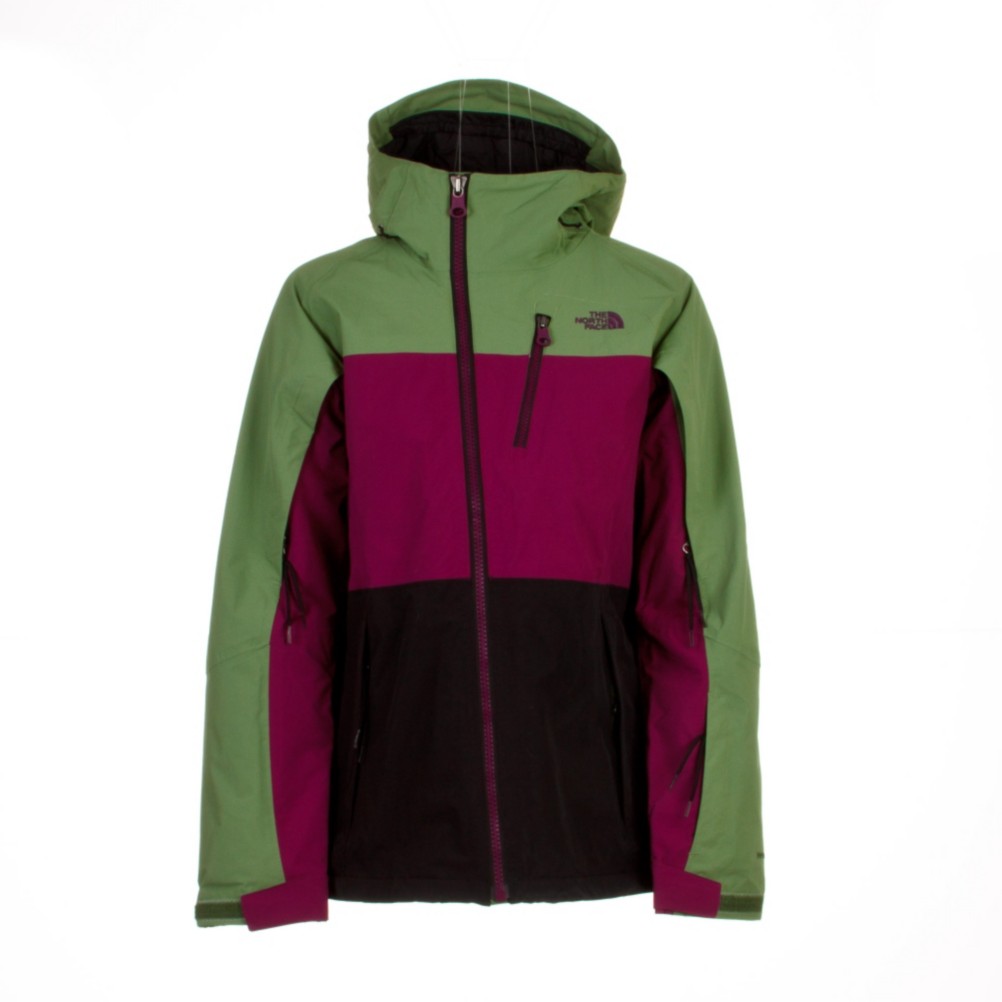 The North Face Kizamm Womens Insulated Ski Jacket, Boyce Green, swatch