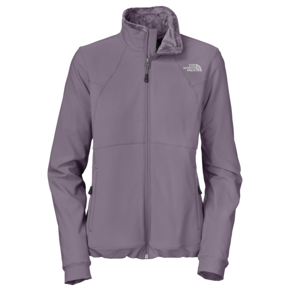 The North Face Ruby Raschel Womens Soft Shell Ski Jacket, Greystone Blue, swatch