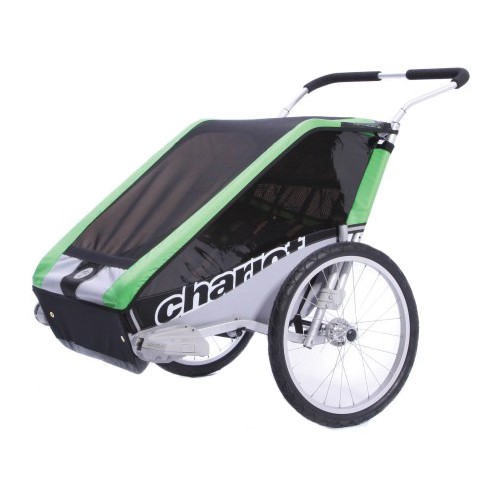 Chariot Carriers Cheetah 2 Stroller, Green-Black-Silver, medium