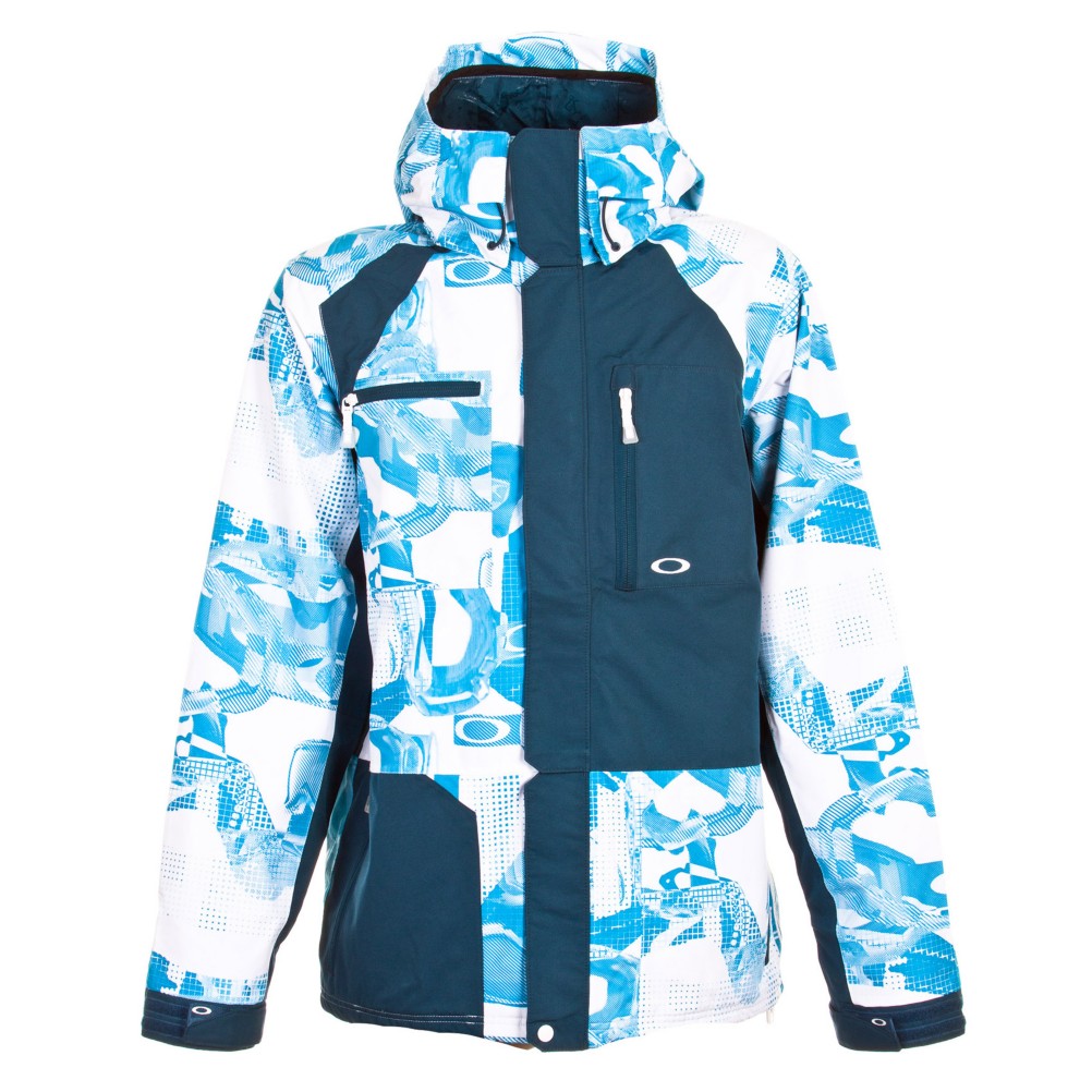 Oakley Shell Deals Mens Shell Ski Jacket, White Goggle-Marine Blue, swatch