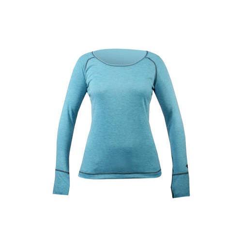 Hot Chillys Geo Pro L/S Womens Long Underwear Top, New Sky Heather, swatch