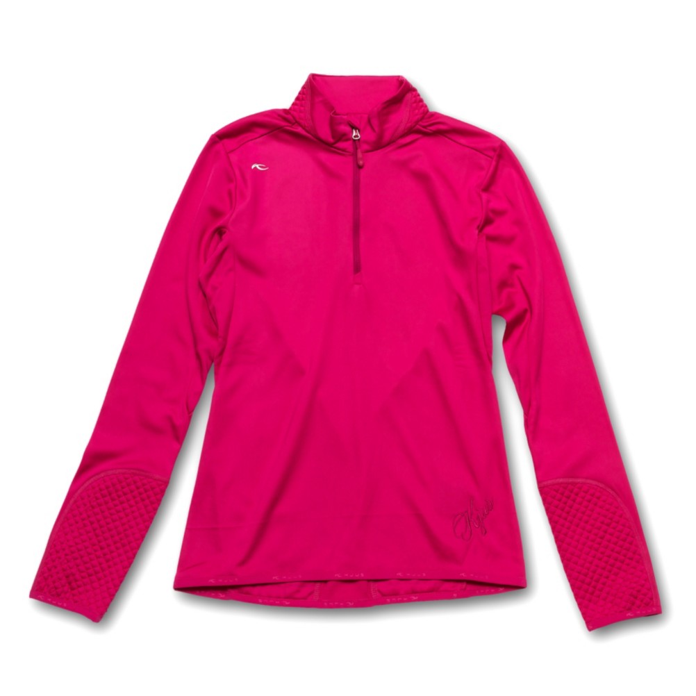KJUS Boogie FS Half Zip Womens Mid Layer, Fuchsia Red, swatch