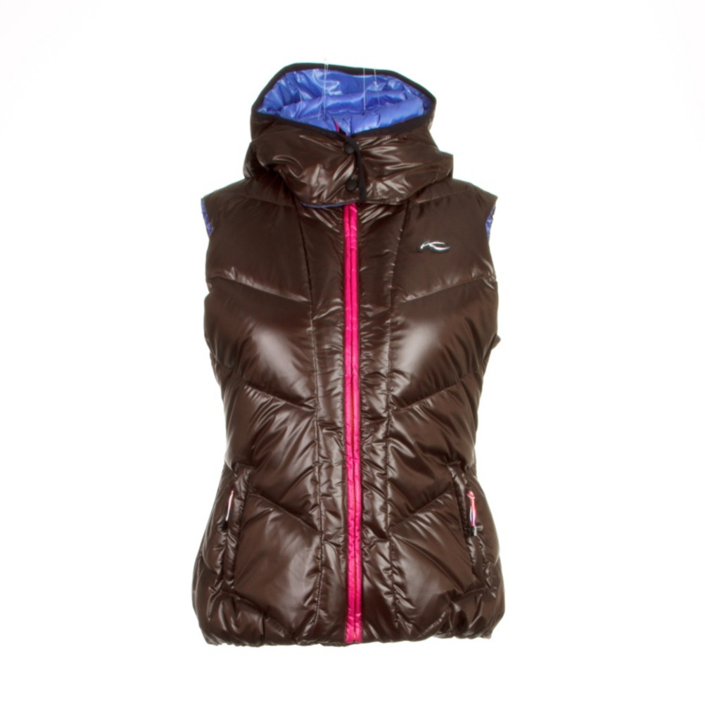 KJUS Backflip Down Womens Vest, Chocolate Brown, swatch