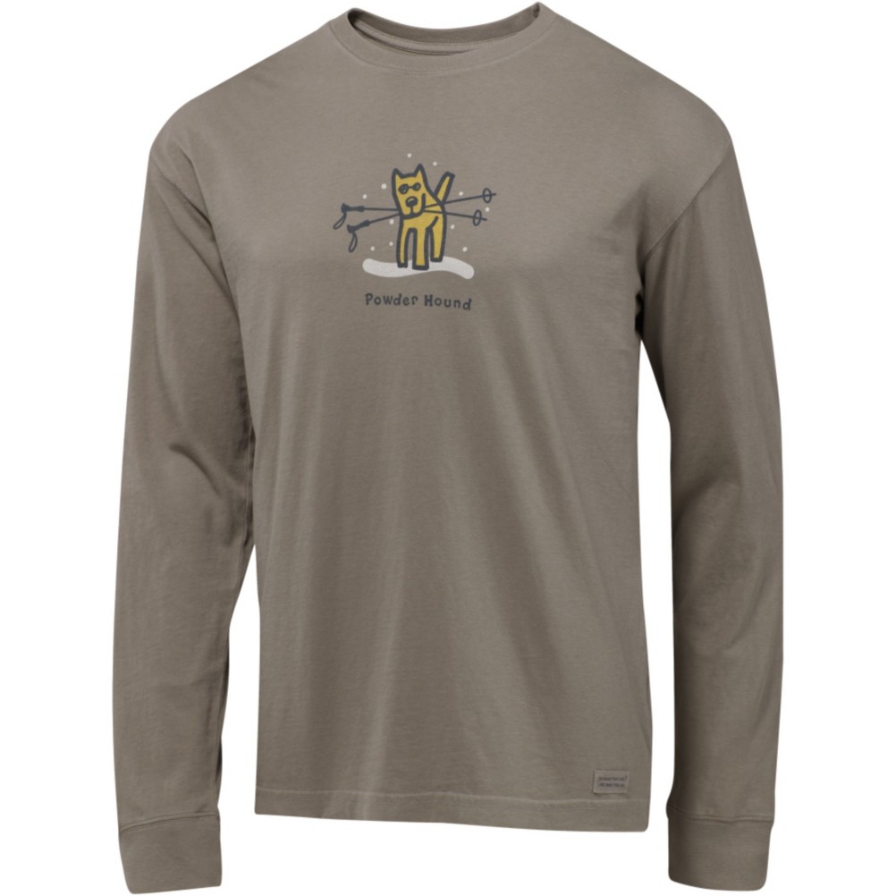 Life Is Good Crusher Long Sleeve Powder Hound Shirt, , medium