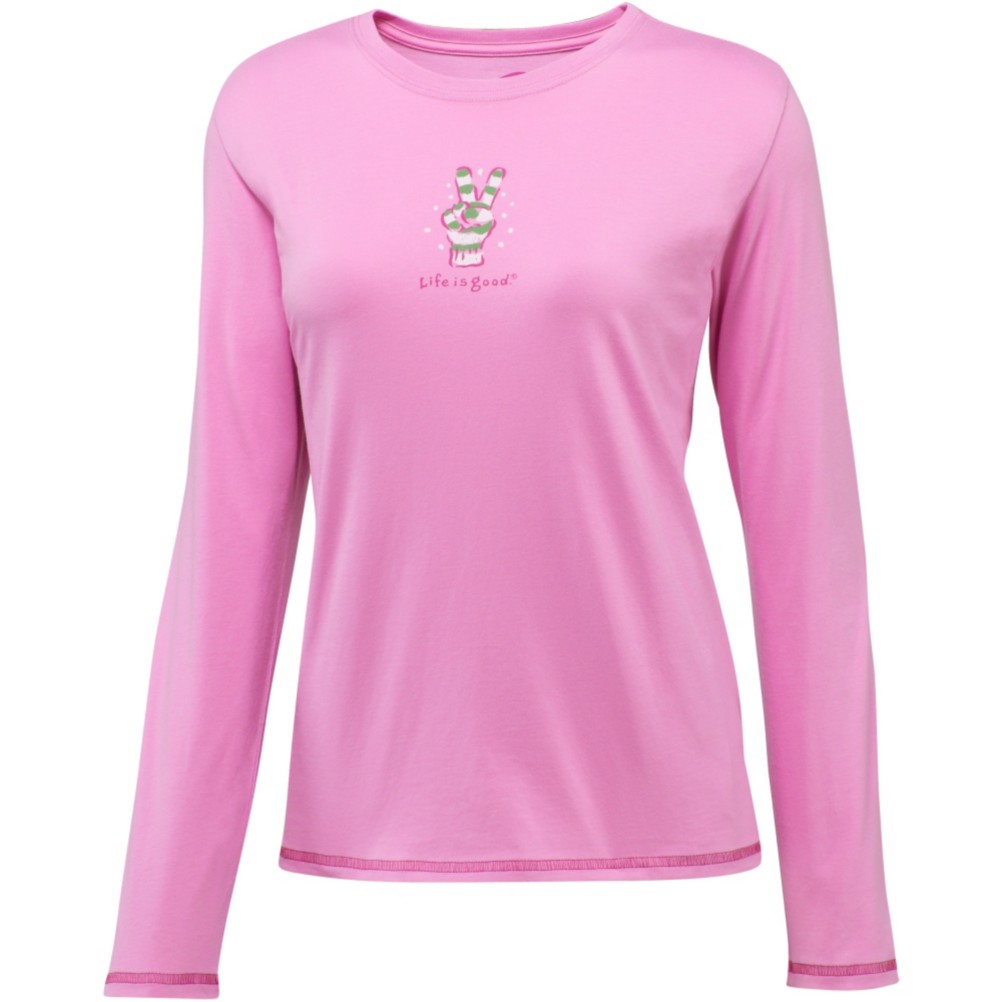 Life Is Good Sleep Peace Out Glove Womens Shirt, , medium