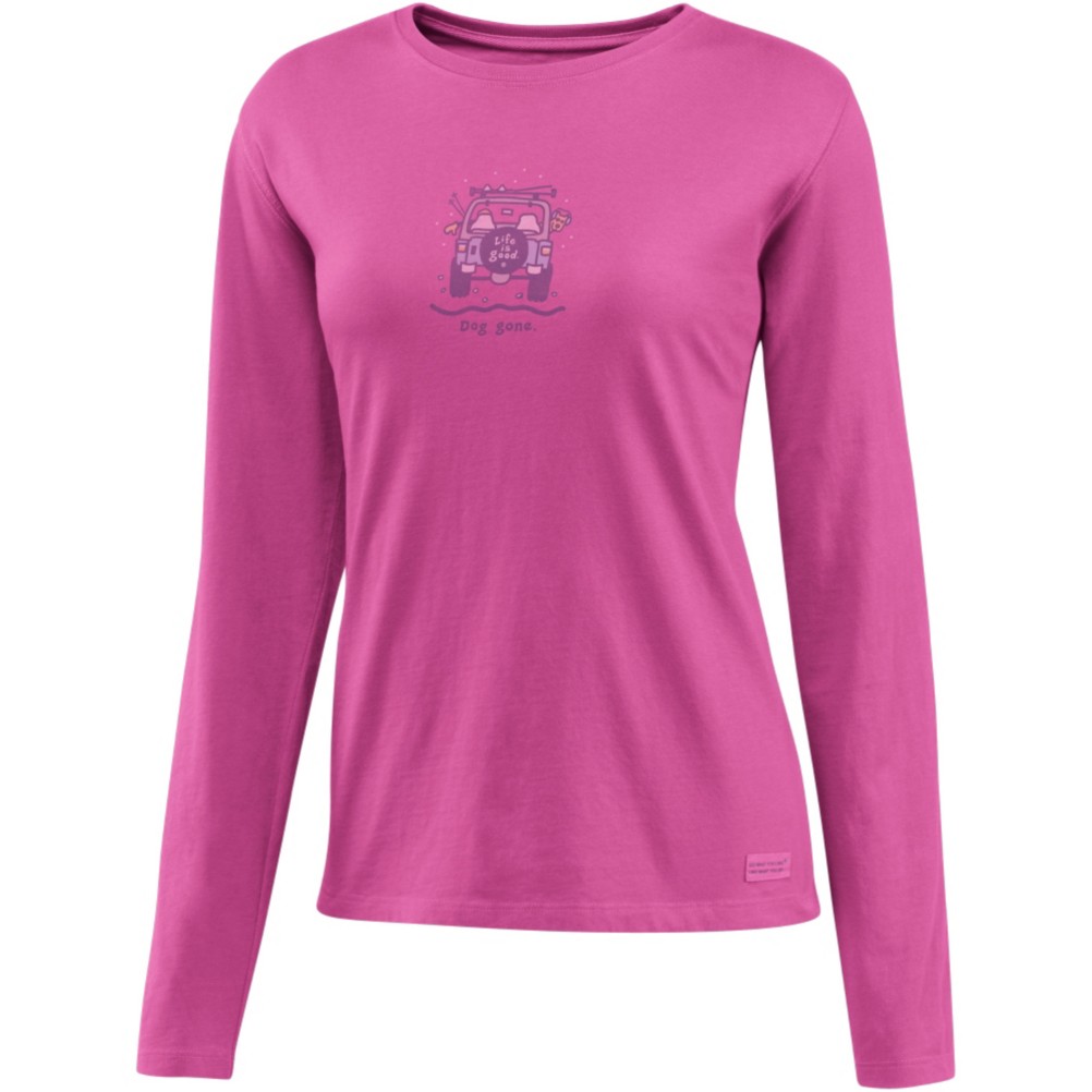 Life Is Good Crusher Dog Gone Off Road Womens Shirt, , medium