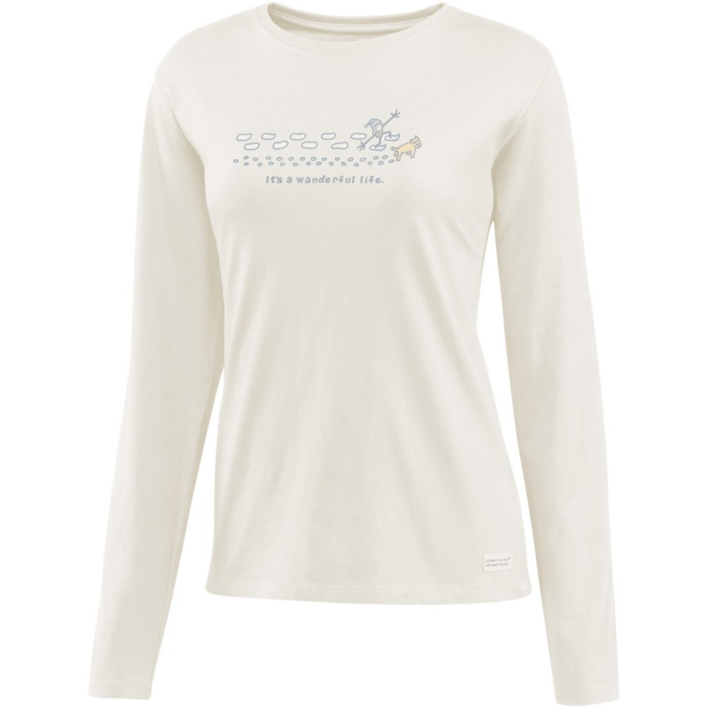 Life Is Good Crusher Wanderful Life Womens Shirt, , medium