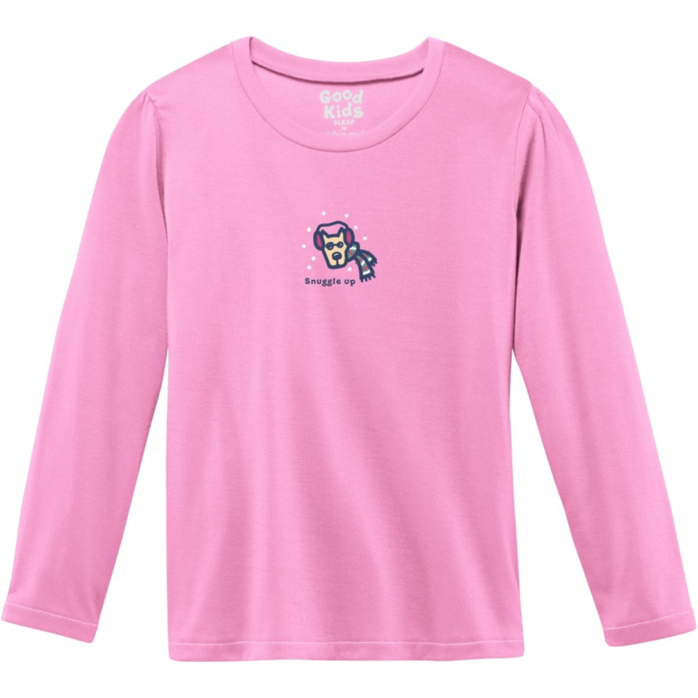 Life Is Good Sleep Tee Long Sleeve Girls Shirt, , medium