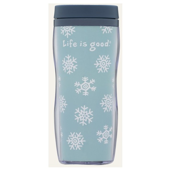 Life Is Good Acrylic Snowflake Travel Mug, , medium