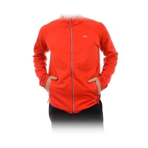 KJUS Charger Stretch Mens Mid Layer, Fiery Red, swatch