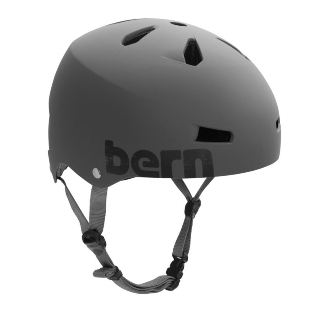 Bern Macon Brock Hard Hat, Matte Grey, swatch