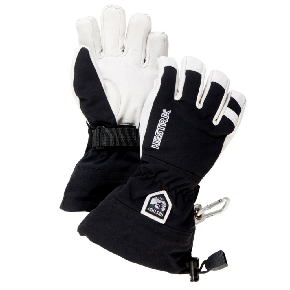 Hestra Heli Kids Gloves, Black, medium