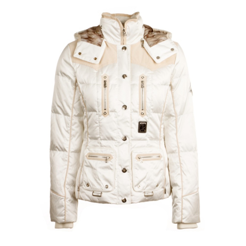 Bogner Sarina-D Womens Insulated Ski Jacket, Off White, medium