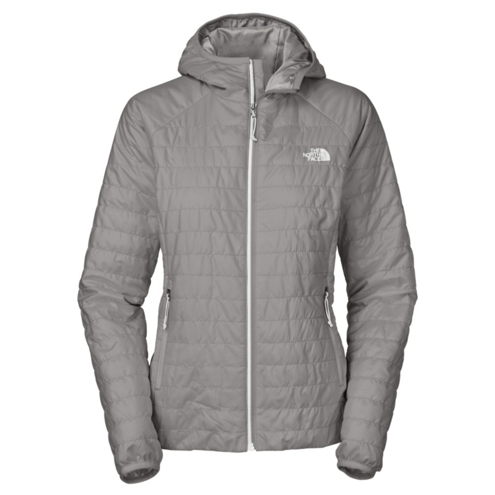 The North Face Blaze Hooded Womens Jacket, Metallic Silver, swatch