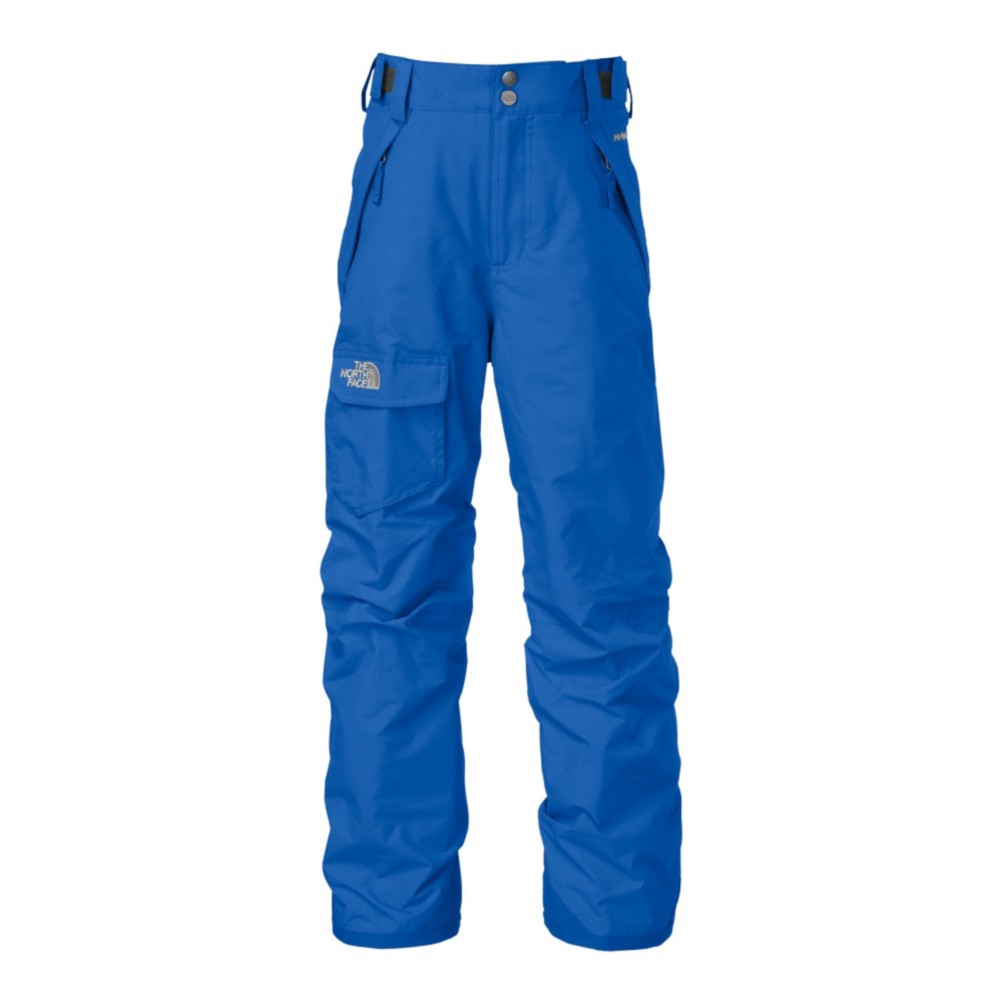 The North Face Freedom Insulated Kids Ski Pants, Nautical Blue, swatch