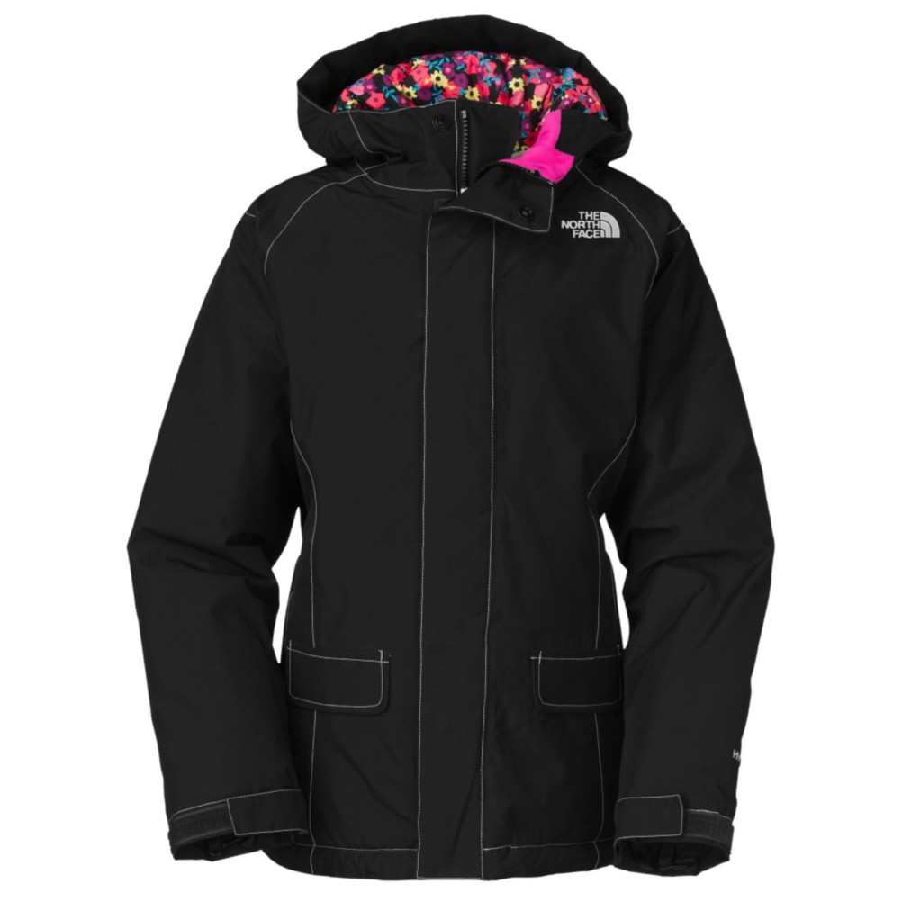 The North Face Cameele Insulated Girls Ski Jacket, TNF Black, swatch