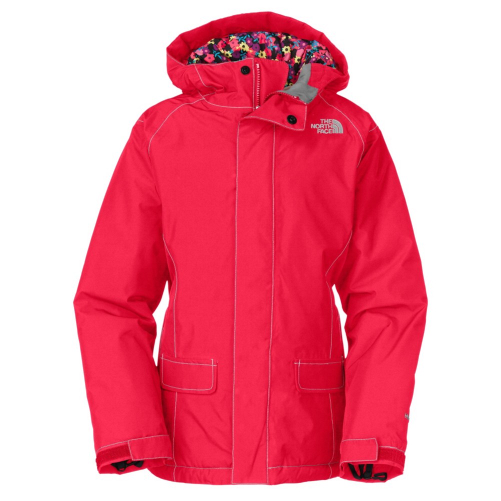 The North Face Cameele Insulated Girls Ski Jacket, Teaberry Pink, swatch