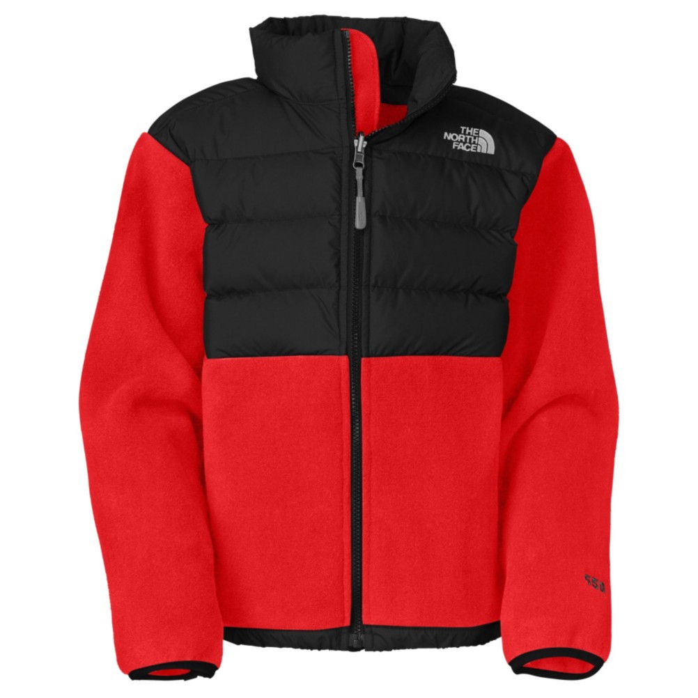 The North Face Denali Down Boys Jacket, R Fiery Red, swatch