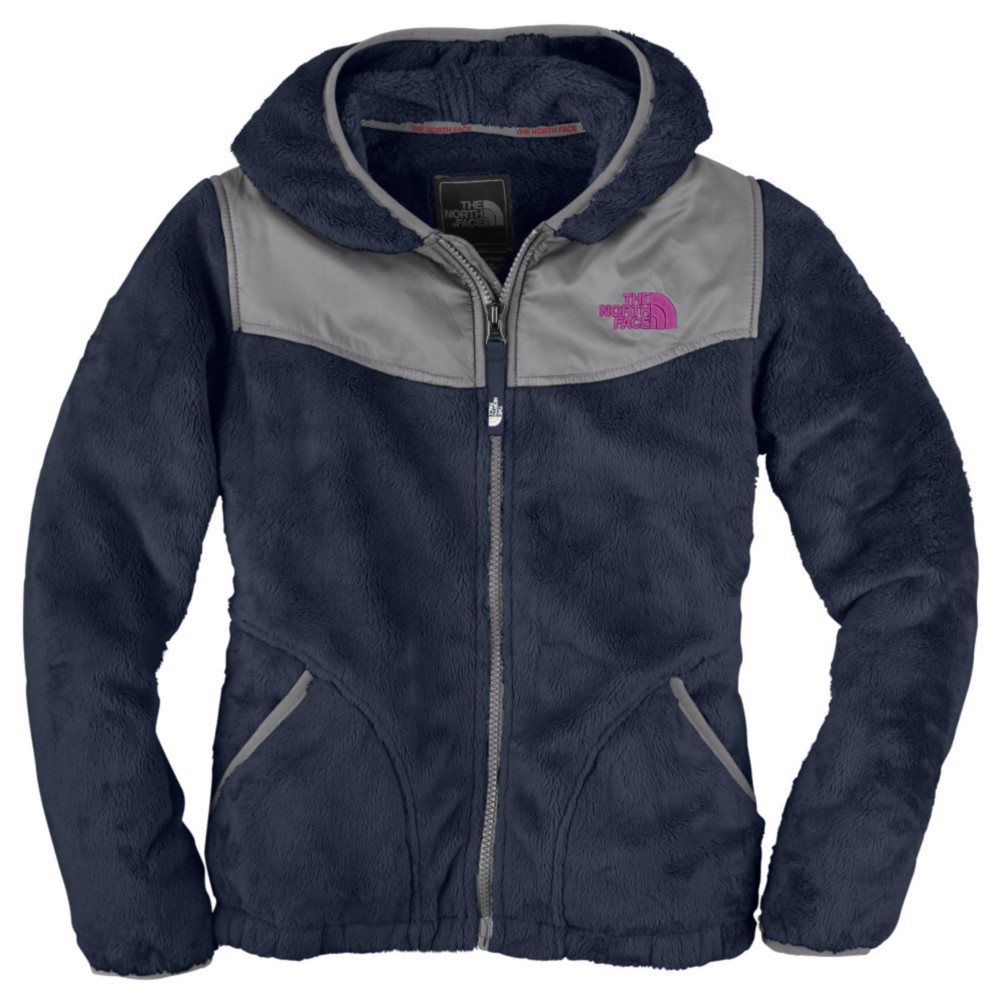 The North Face Oso Hoodie Girls Jacket, Deep Water Blue, swatch