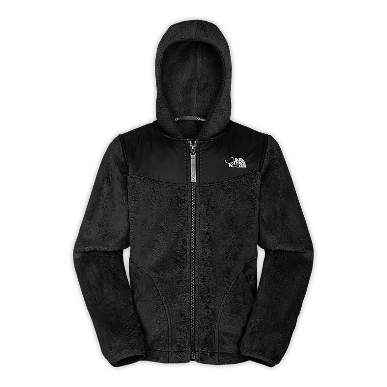 The North Face Oso Hoodie Girls Jacket, TNF Black, medium