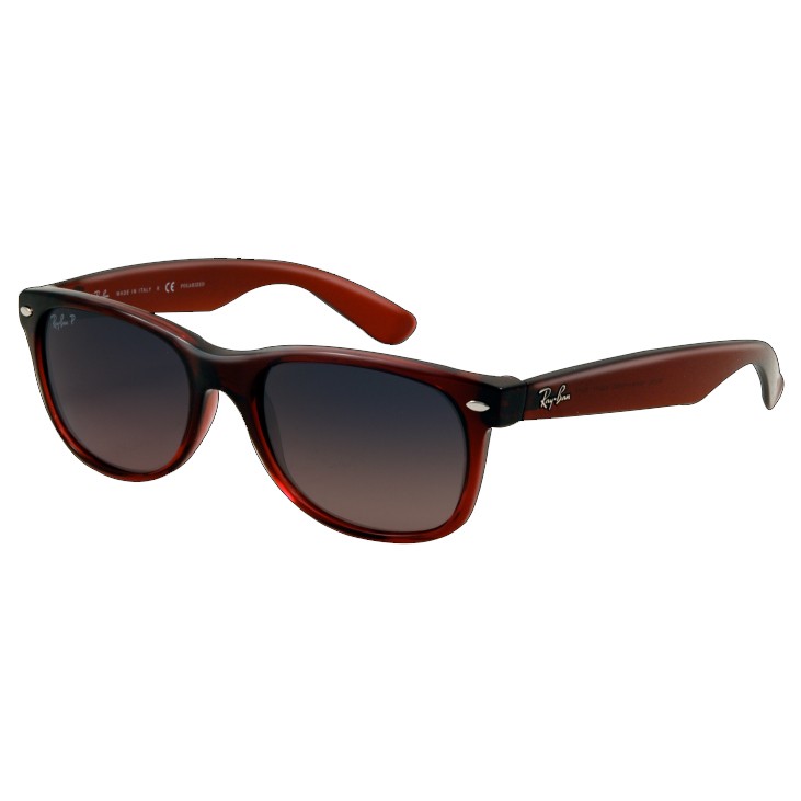 Ray-Ban New Wayfarer Polarized Sunglasses, Brown, swatch