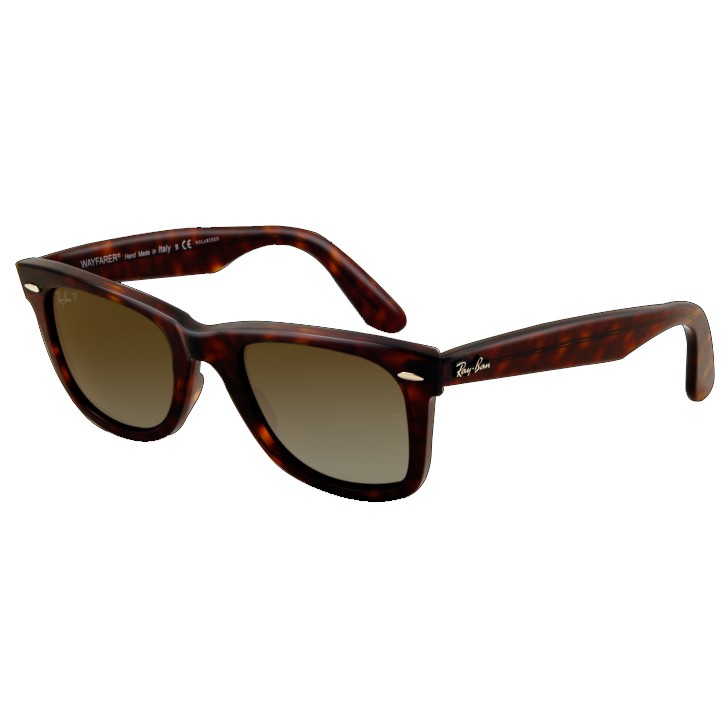 Ray-Ban Original Wayfarer Polarized Sunglasses, Brown, medium