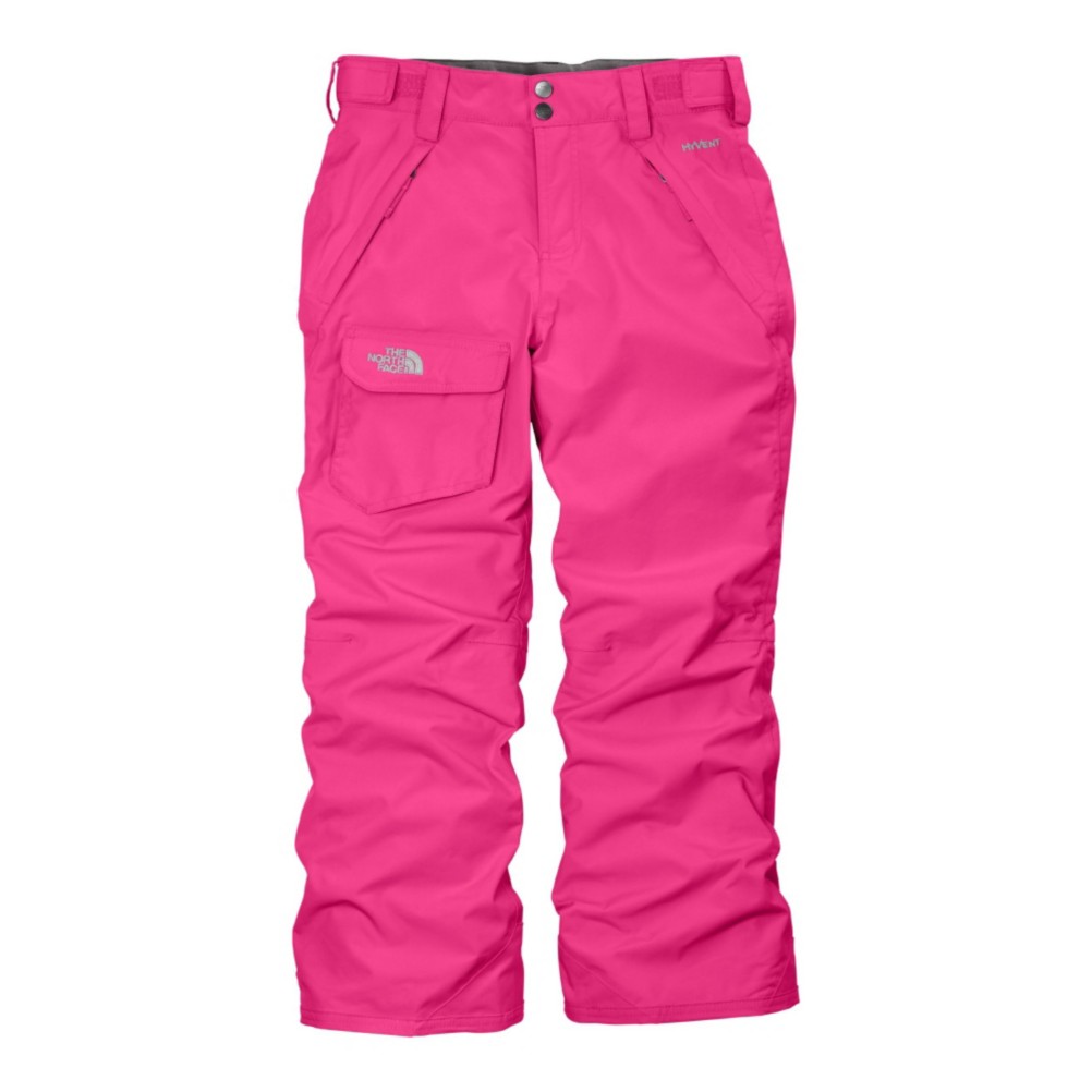The North Face Freedom Insulated Girls Ski Pants, Passion Pink, swatch