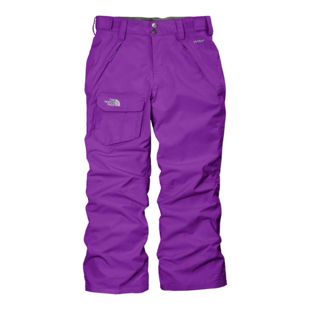 The North Face Freedom Insulated Girls Ski Pants, Pixie Purple, swatch