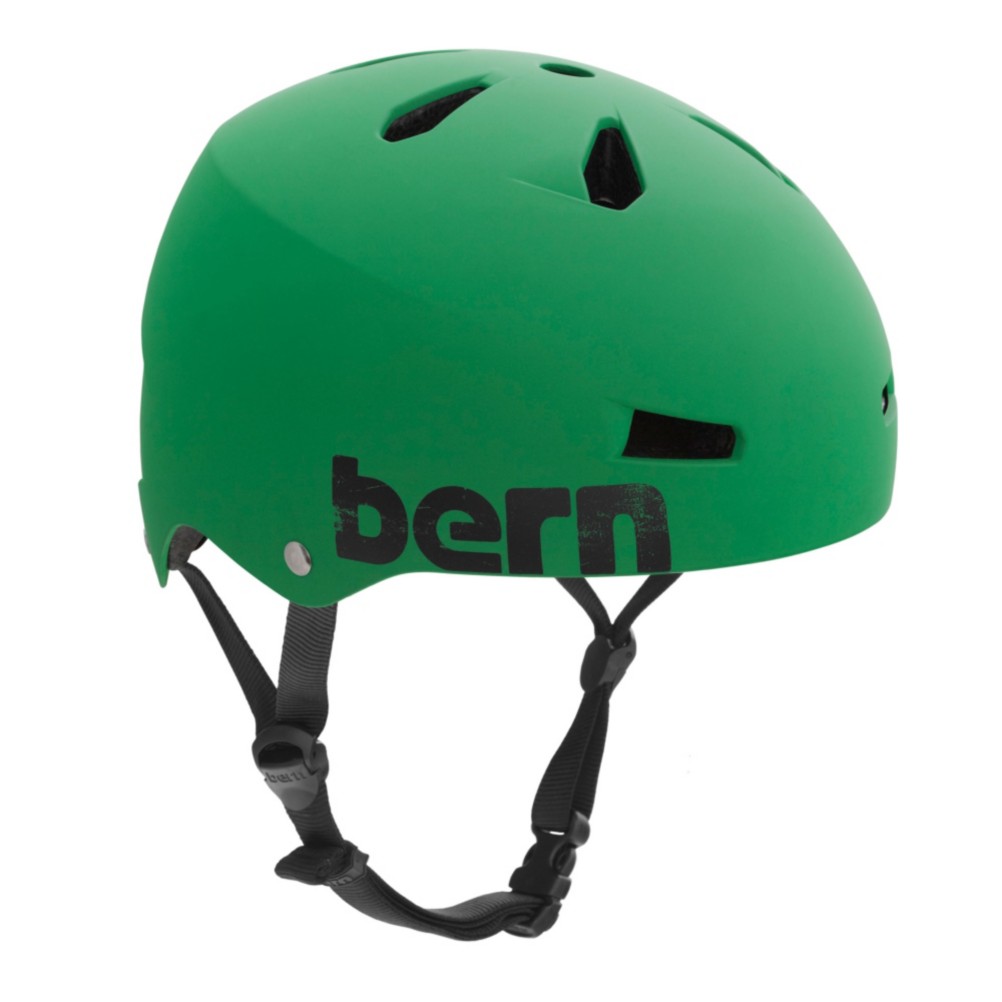 Bern Macon EPS Mens Skate Helmet, Matte Kelly Green, swatch