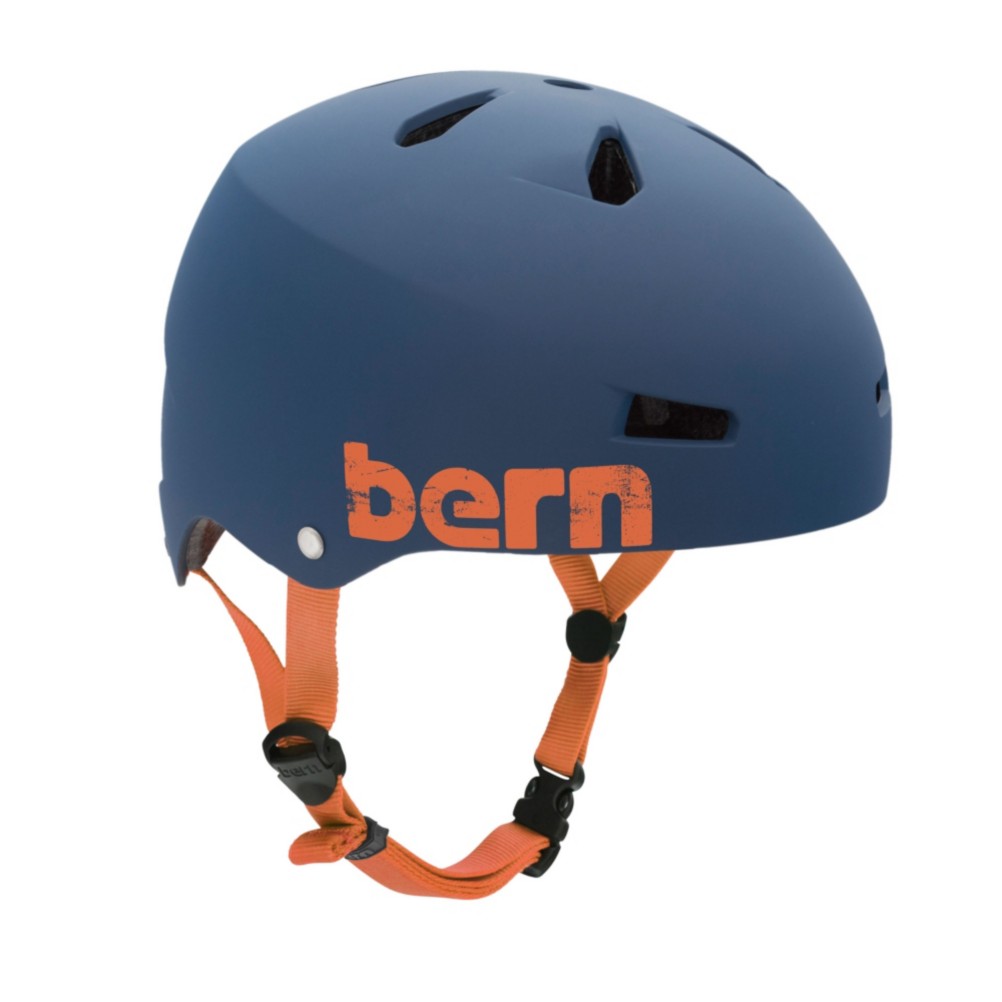 Bern Macon EPS Mens Skate Helmet, Matte Navy Blue, swatch
